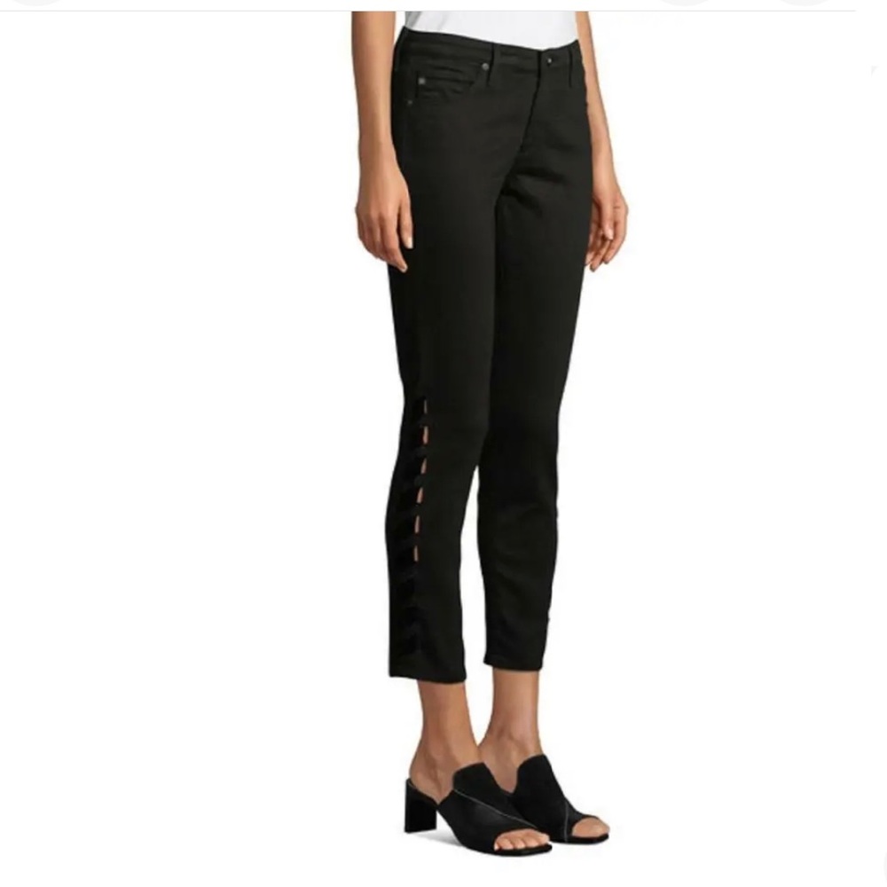 AG Adriano Goldschmied The Prima Crop Intertwined in Black